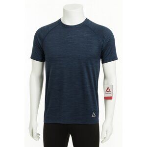 Reebok Workout Shirt Men's Size Small – Navy Mesh, Moisture-Wicking - NWT